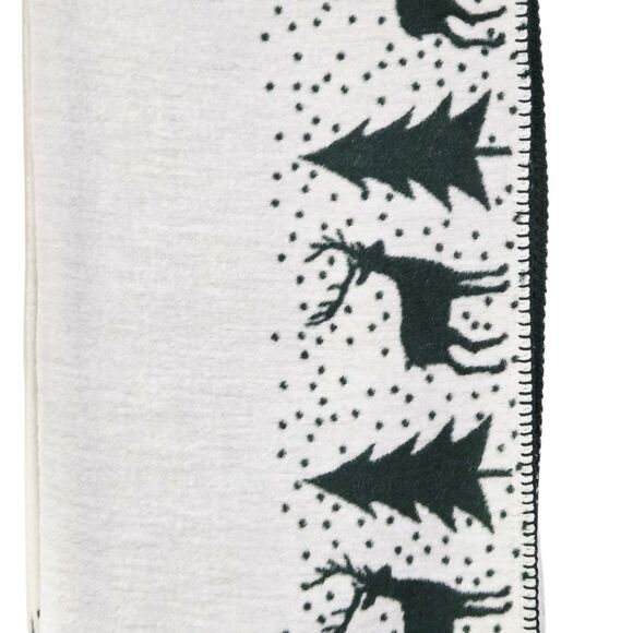 Docofil Reversible Soft Warm Deer Throw Blanket 51x67 w/ Cotton Made in Portugal - Picture 8 of 15